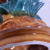 Pineapple-shaped punch set in Vallauris ceramic.