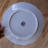 5 vintage plates in Sologne porcelain