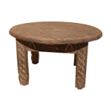 Table basse en bois berbère