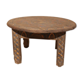 Table basse en bois berbère
