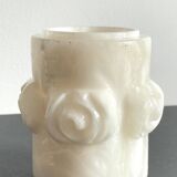 Vintage alabaster stone pencil pot