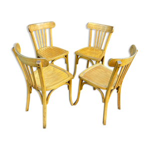 4 authentiques chaises - bois