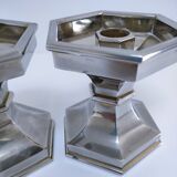 Pair of Nagel design candlesticks from the 80s