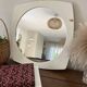Vintage 70s-Magnificent white square mirror-Syla