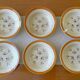 6 antique deep plates in pexonne faience (lorraine)