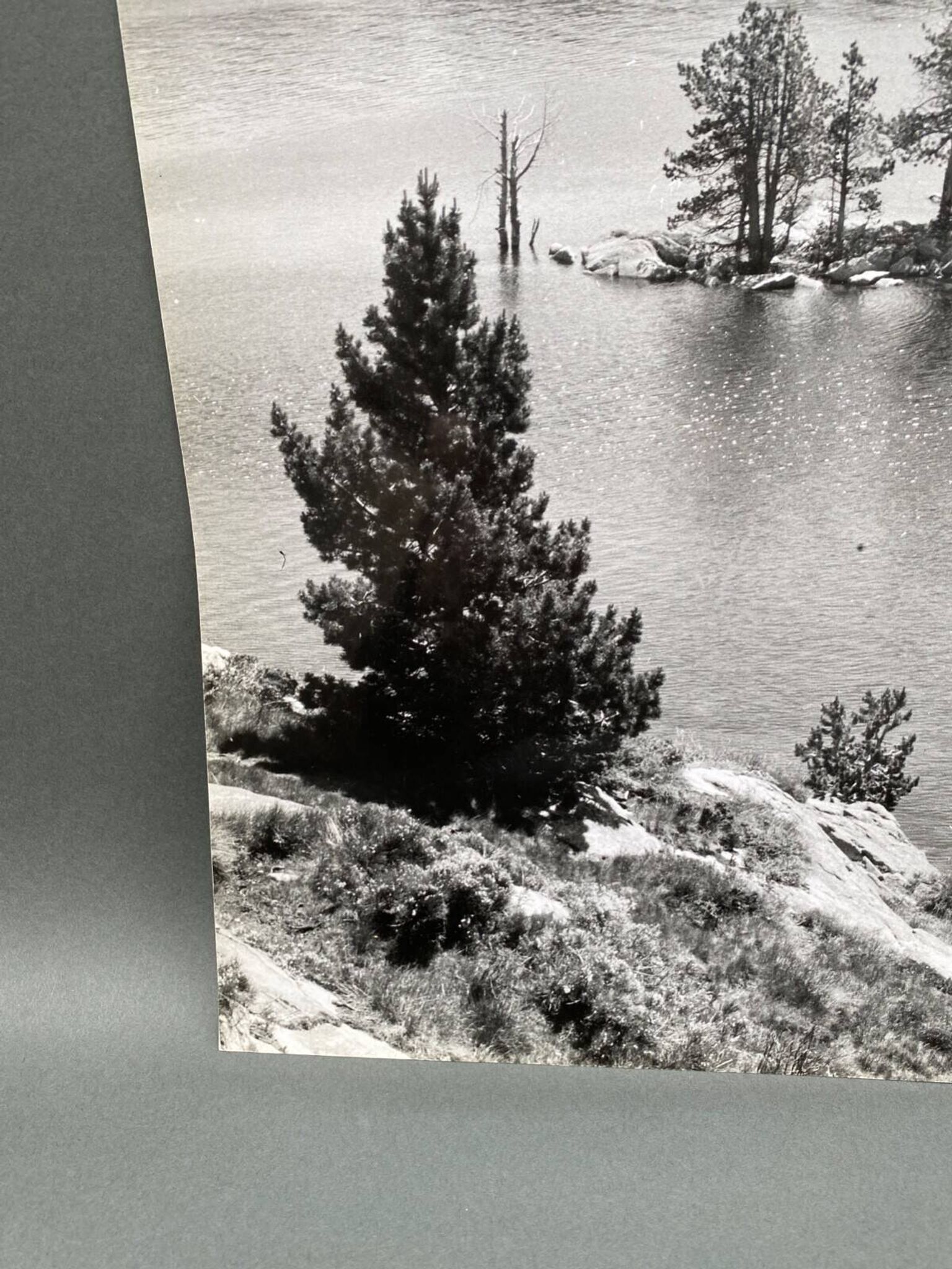 Photographie argentique Bernard Darot Au Bord du Lac XXe