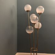 Italian Alberello brass & murano floor lamp