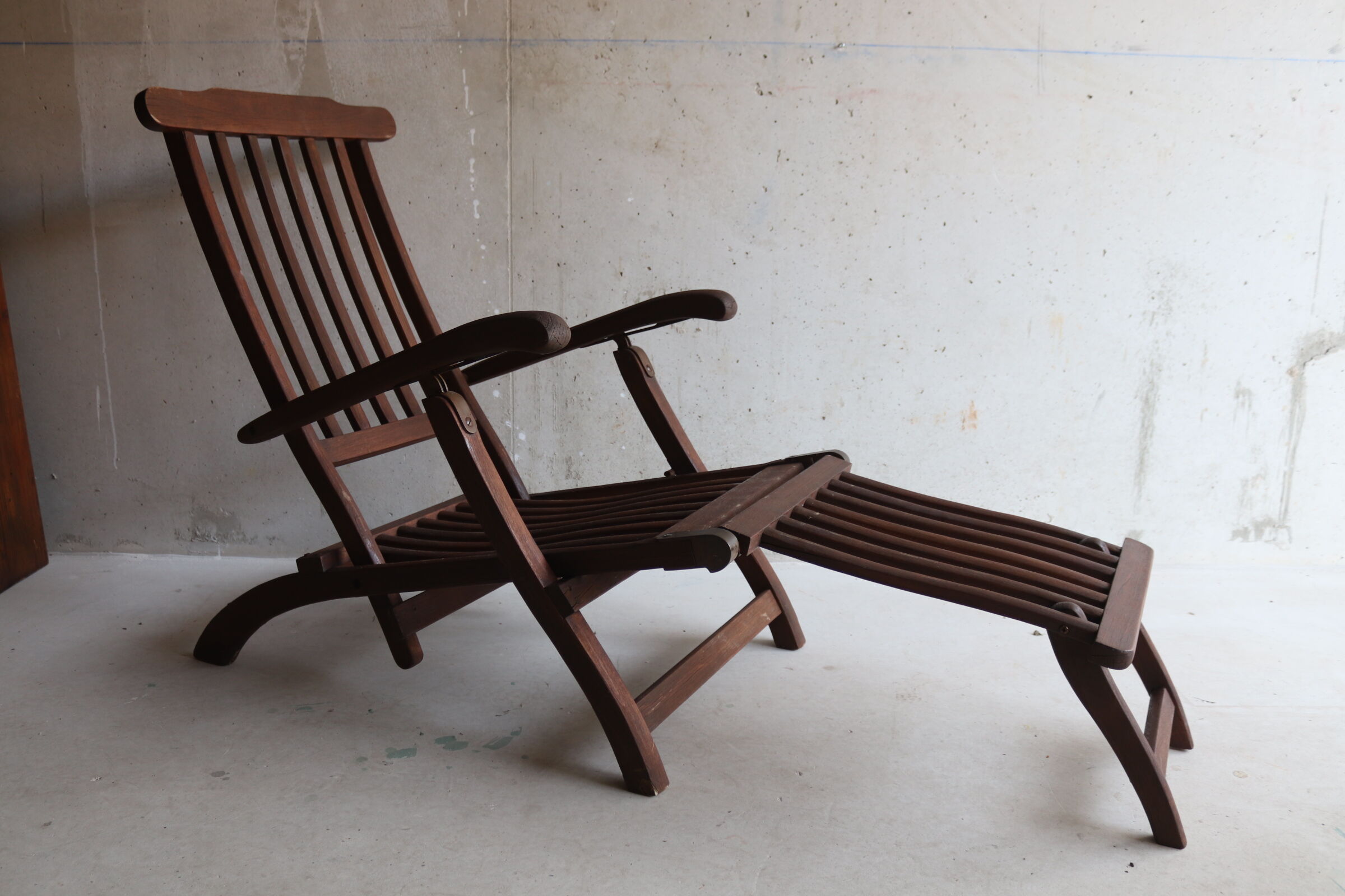 Chaise longue de jardin vintage