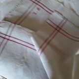 Linen tablecloth with monogram