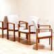Suite de quatre fauteuils de Dyrlund en teck