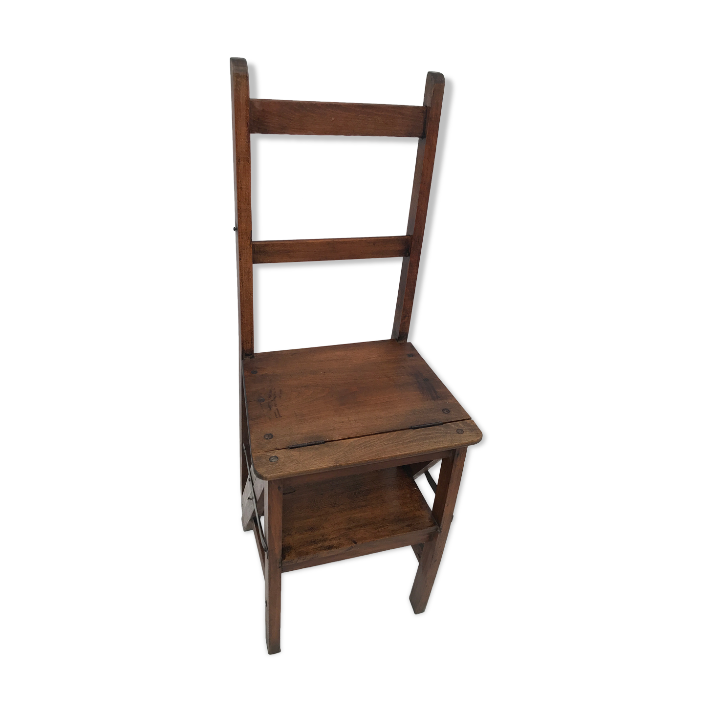 Vintage bookcase stepladder chair