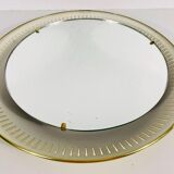 Metal mirror lit by Hillebrand, Germany, 1950s