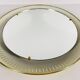 Metal mirror lit by Hillebrand, Germany, 1950s