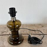 smoked glass lamp Holmegaard - Sweden 1980s