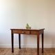 Vintage wood and ceramic table