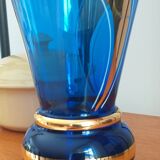 Blue and gold boom vase