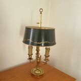 Antique Empire Style Bouillotte Lamp in brass and tin