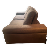 Couch 3 places with mechanism in the backrest + armrest / microfiber coating / poltron e sofa
