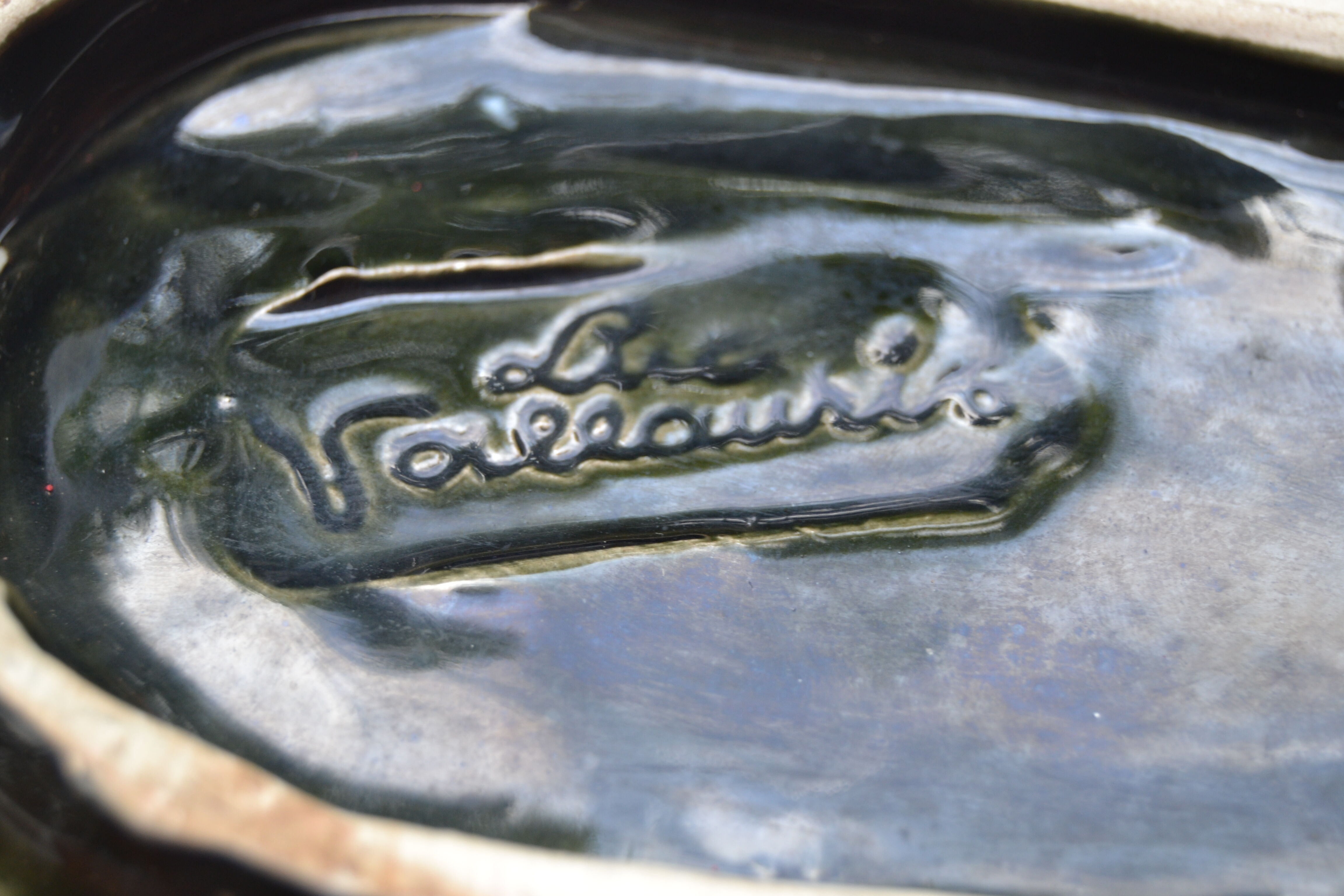 Fruit cup Vallauris signed LUC (Auguste Lucchesi, then Damiano) year 1950/1960