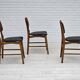 1960s, Danish design by Ib Kofod Larsen, set of 3 dining chairs model 62.
