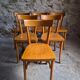 Set of six Baumann bistro chairs, France, 1950s