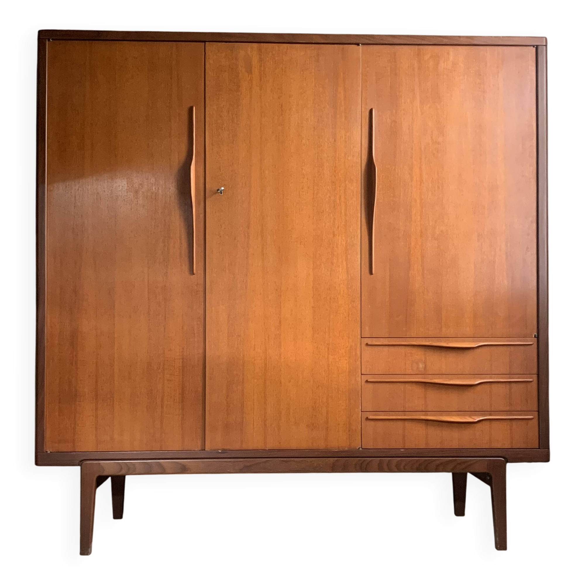 Scandinavian vintage teak wardrobe