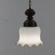 Mid-Century Glass Pendant, 1980s