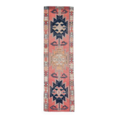 Tapis couloir fait main en laine et coton Oushak turc des années 1970, 82x285.