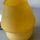 Vintage mushroom lamp in yellow glass habitat