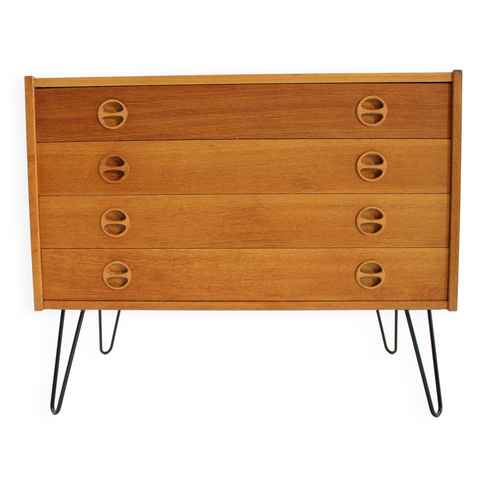 1960s Upcycled Oak Chest of Drawers, Denmark
