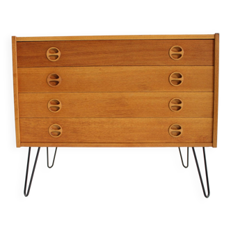 1960s Upcycled Oak Chest of Drawers, Denmark