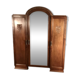 Art Deco mahogany wardrobe