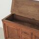 Antique solid wood workbench, dough cabinet from the 18th century.
