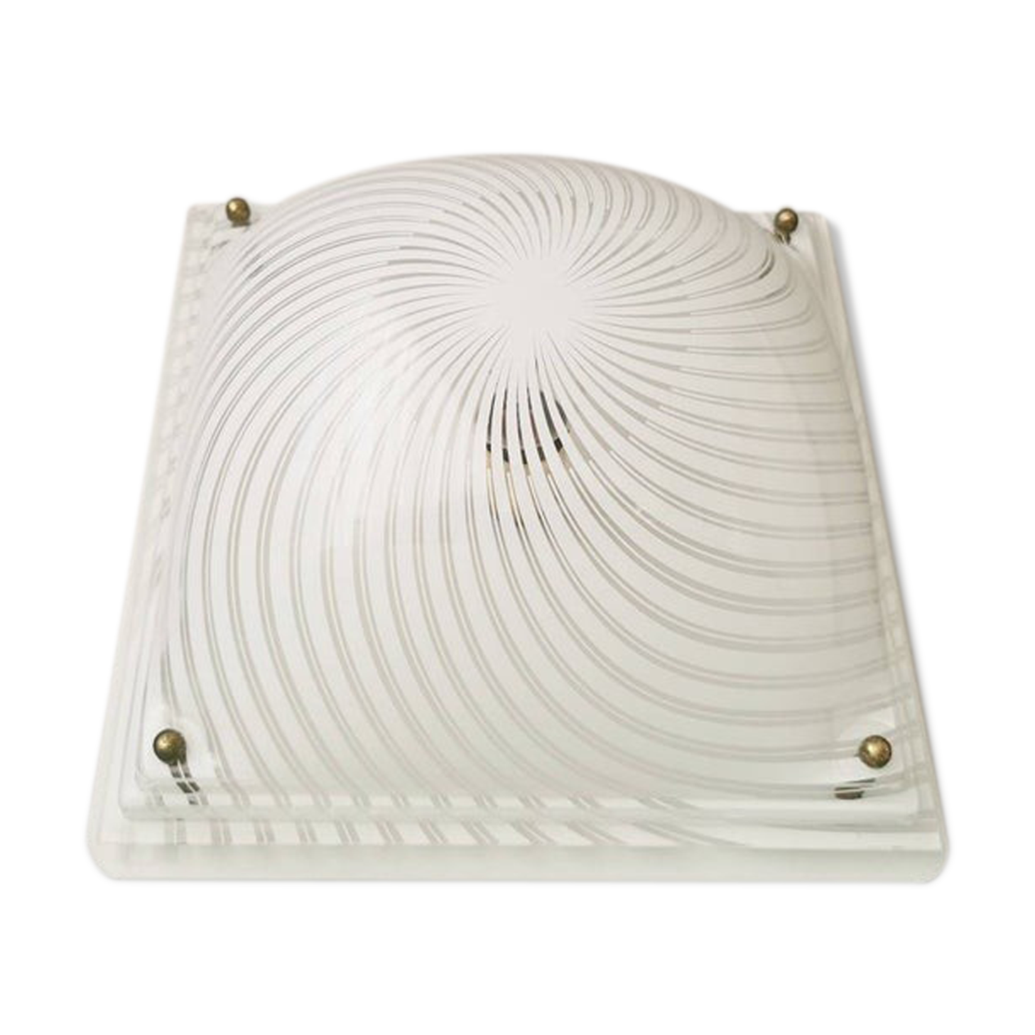 Massive Belgium 80s vintage square light