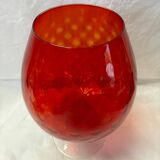 Red Italian glassware vase