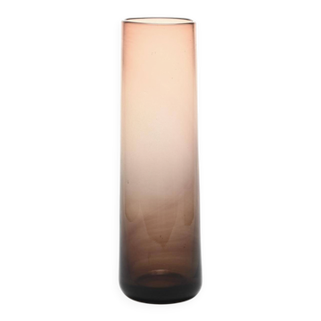 Claude Morin, blown glass roller vase, France 1975