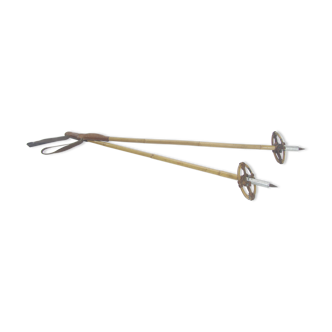 Old bamboo  ski poles.