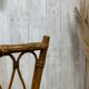 Chaise en rotin vintage