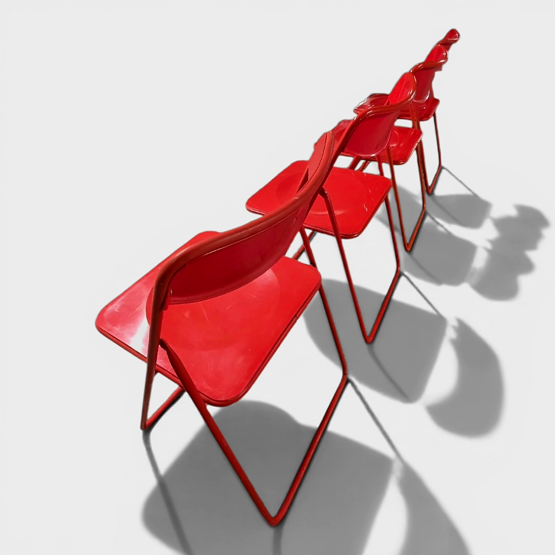 Lot de 4 chaises pliantes IKEA vintage – Circa 1970