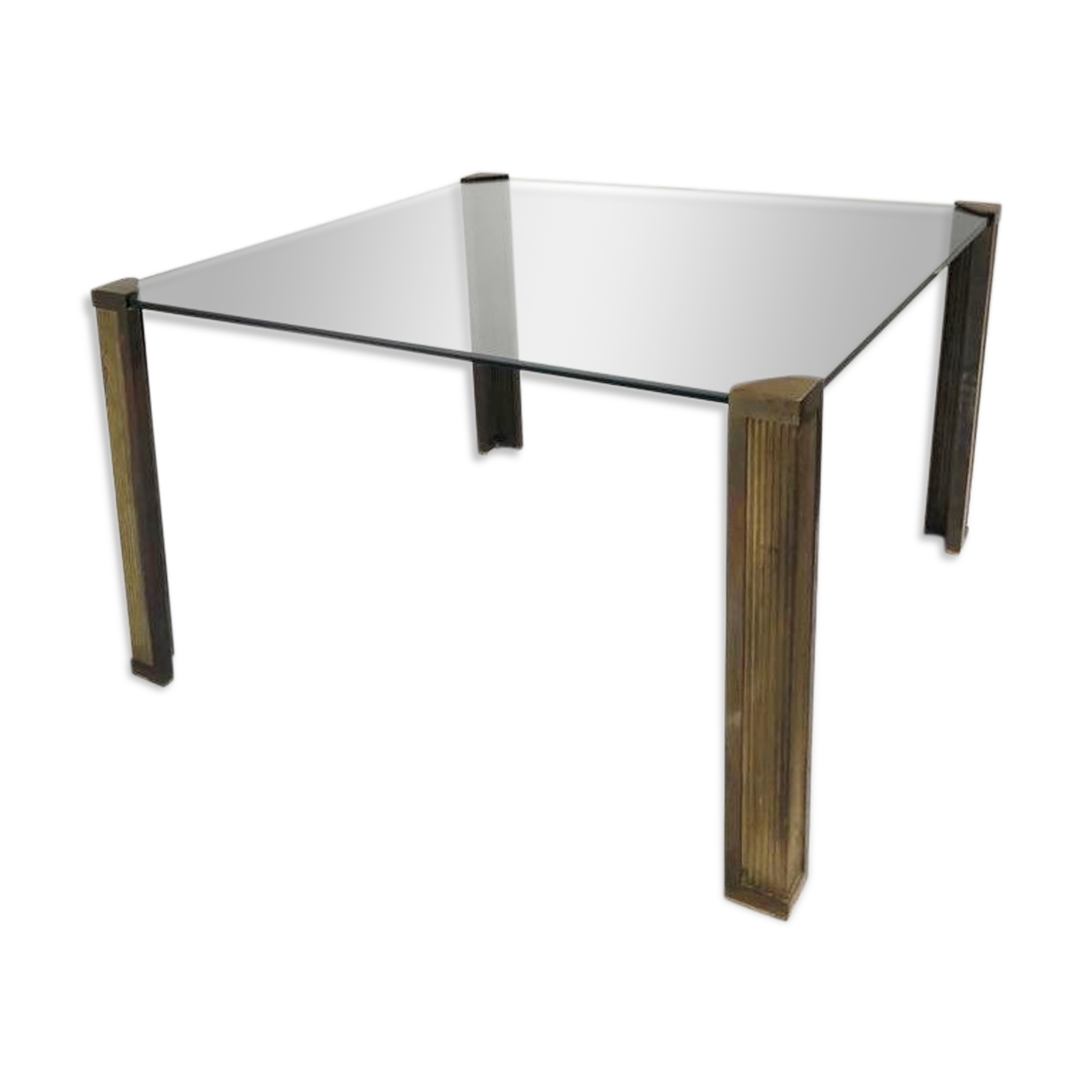 Bronze dining table T14 by Peter Ghyczy, 1970