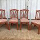 4 chaises bambou et cuir Roche Bobois 1960