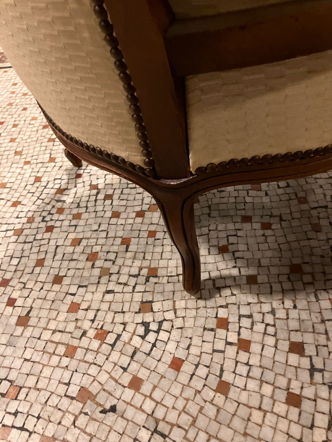 Pair of Louis XV style armchairs