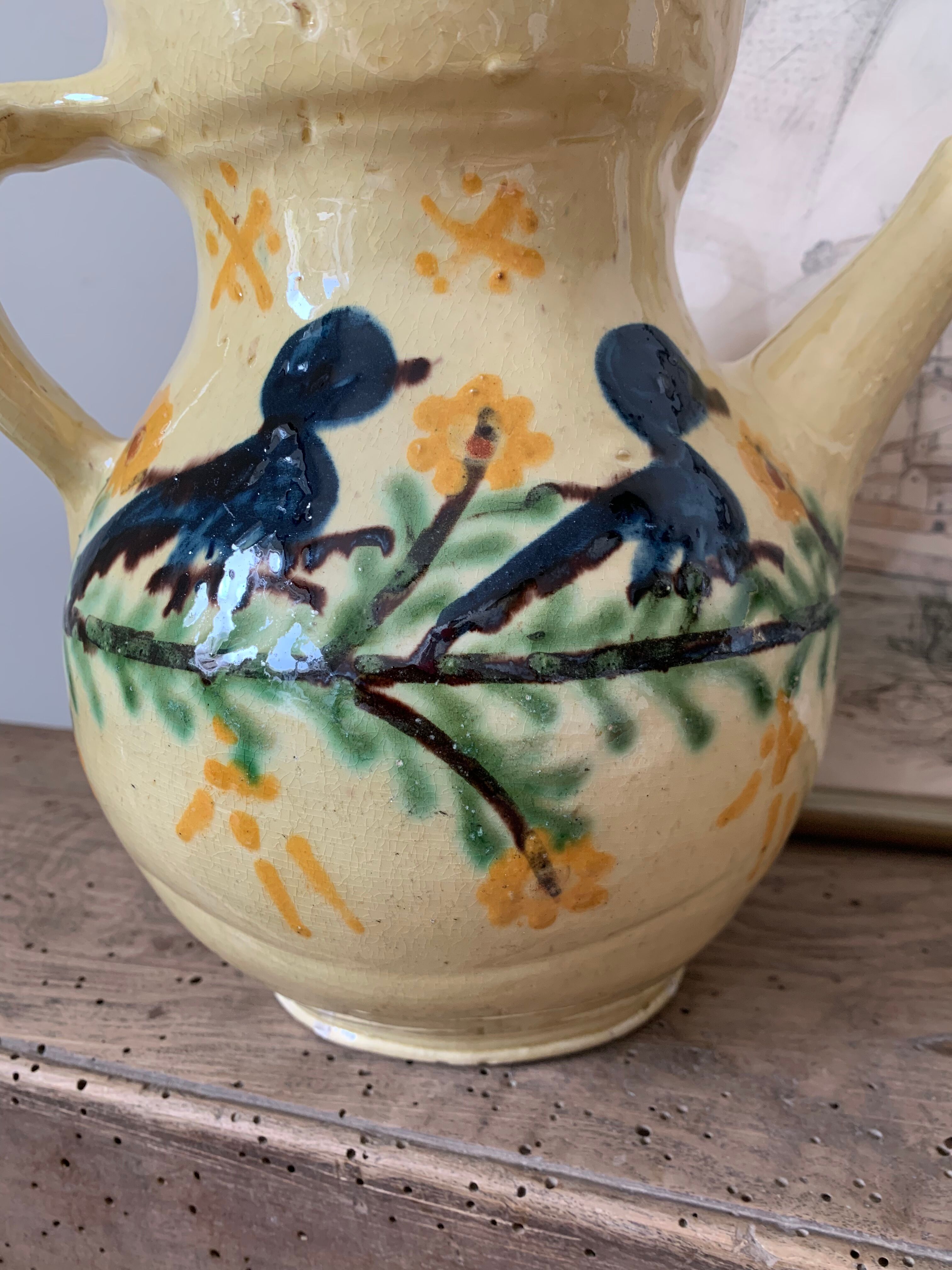 Chevrette jug Savoyard pottery