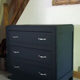 Black Art Deco dresser