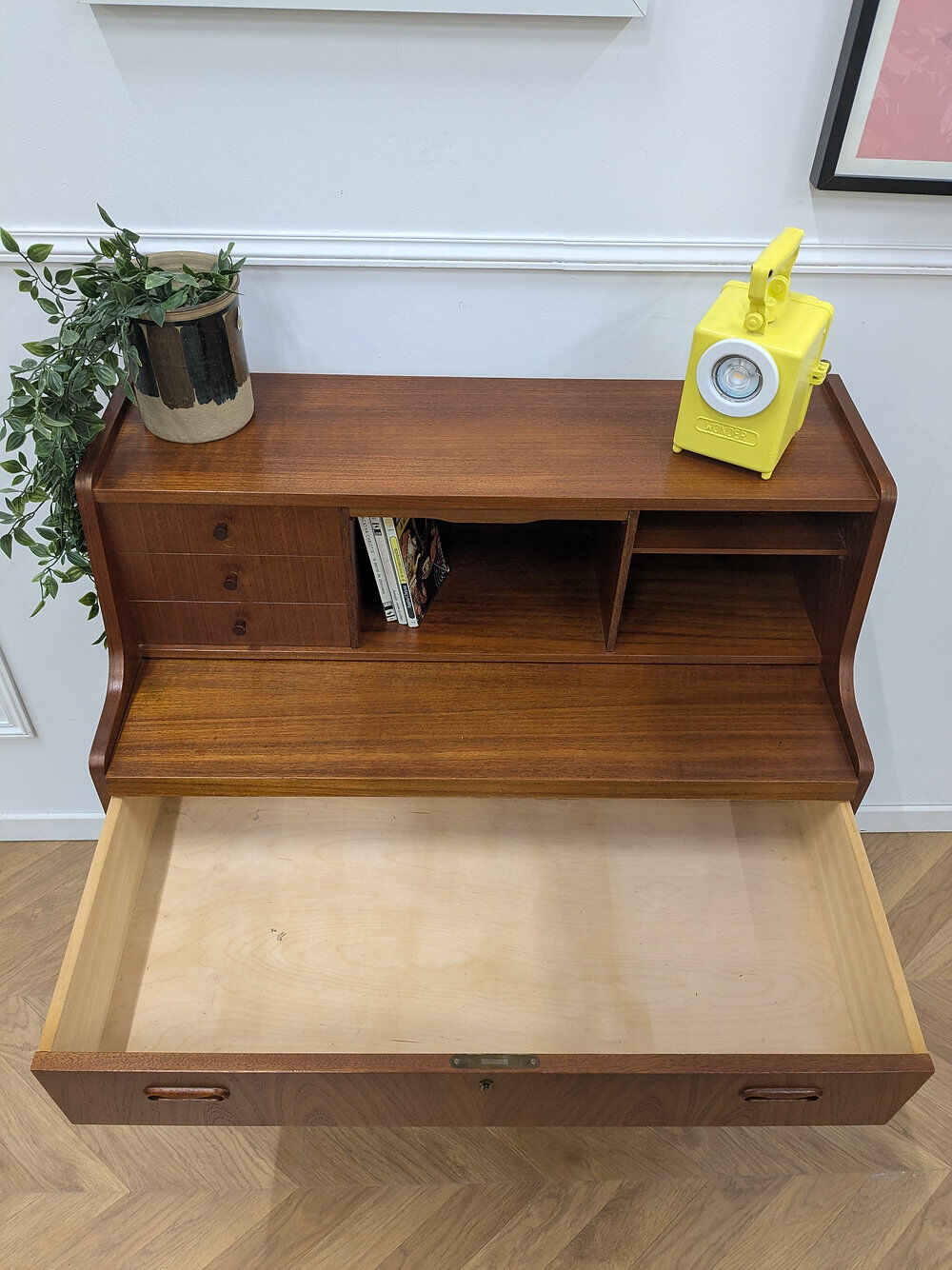 Vintage Scandinavian teak secretary