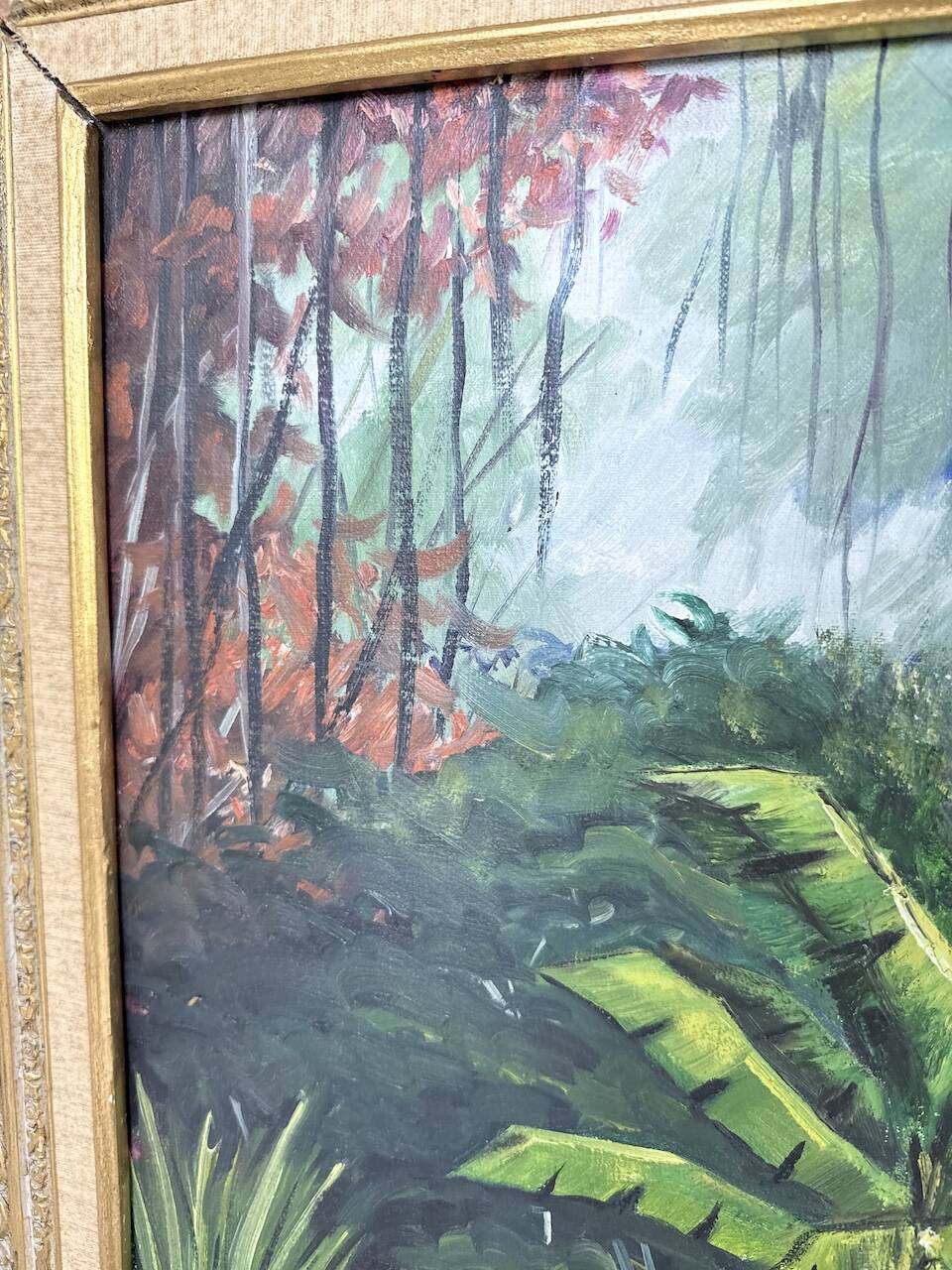 Framed oil painting "forest"