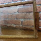 Vintage hammered glass tray