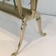 Brass and Transparent Glass Magazine Rack by Maison Jansen