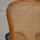 Paire de chaises en bois et cannage style Louis XV
