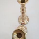 Pair of brass candlesticks